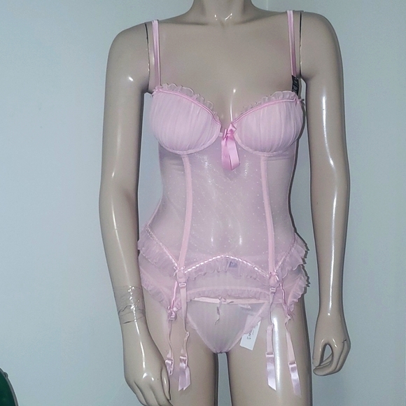 La SENZA Other - NWT Vintage La Senza Lingerie Corset Thong and Garter Belt Rare